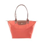 Red Cotton Longchamp Tote