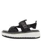 Black Fabric Chloé Sandals