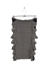 Grey Wool Fendi Skirt