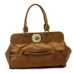 Brown Fabric Longchamp Handbag