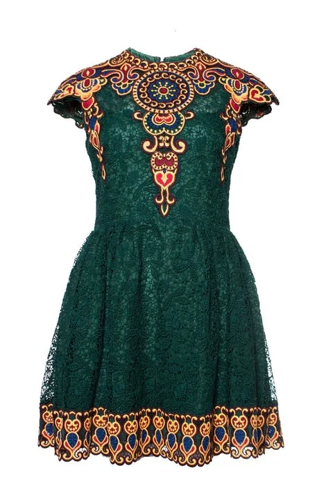 Green Cotton Valentino Dress