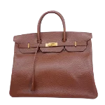 Brown Leather Hermès Handbag
