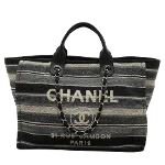 Grey Canvas Chanel Deauville