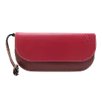 Burgundy Leather Loewe Wallet