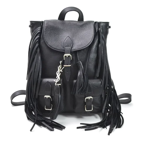 Black Leather Saint Laurent Backpack