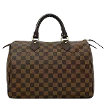 Brown Canvas Louis Vuitton Speedy