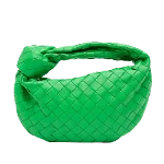 Green Leather Bottega Veneta Mini Jodie 