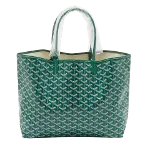 Green Canvas Goyard Tote