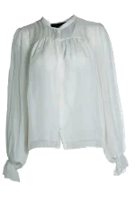 White Silk Designers Remix Shirt