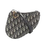 Grey Cotton Dior Saddle Bag