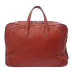 Burgundy Leather Hermès Victoria