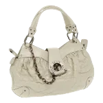 White Leather Bally Handbag