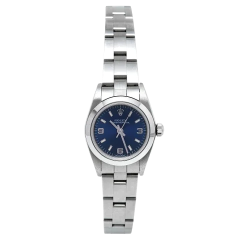 Blue Stainless Steel Rolex Watch