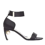 Black Satin Nicholas Kirkwood Sandals