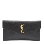 Black Leather Yves Saint Laurent Pouch