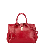 Red Leather Yves Saint Laurent Handbag