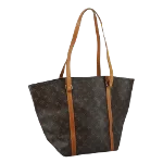 Brown Canvas Louis Vuitton Sac Shopping