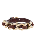 Brown Leather Burberry Bracelet