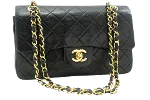 Black Leather Chanel Timeless