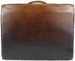 Brown Leather Salvatore Ferragamo Briefcase