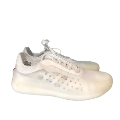 White Mesh Prada Sneakers
