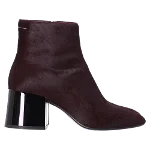 Burgundy Wool Maison Margiela Boots