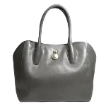 Grey Leather Furla Handbag