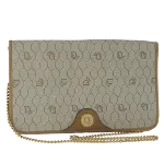 Beige Canvas Dior Clutch