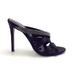 Black Canvas Fabiana Filippi Sandals