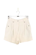 Beige Wool IRO Shorts