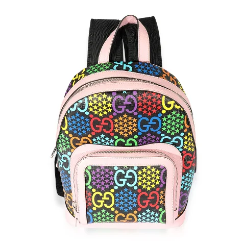 Multicolor Canvas Gucci Backpack