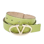 Green Leather Valentino Belt