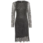 Black Mesh Maje Dress