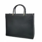 Black Leather Gucci Bamboo