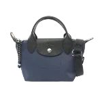 Navy Canvas Longchamp Handbag