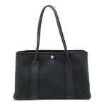 Black Canvas Hermès Tote