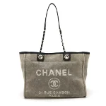 Black Canvas Chanel Deauville