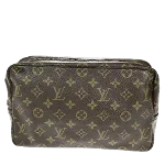 Brown Fabric Louis Vuitton Trousse Toilette