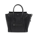 Black Leather Celine Luggage