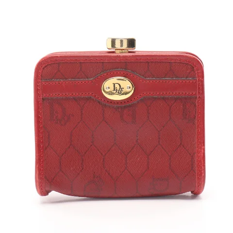 Red Leather Dior Wallet