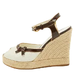 White Canvas Louis Vuitton Espadrilles