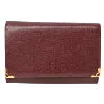 Red Leather Cartier Wallet