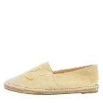 Yellow Canvas Chanel Espadrilles