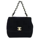 Black Canvas Chanel Handbag