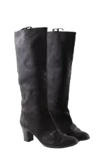 Black Leather Paule Ka Boots