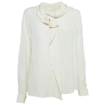 White Satin Armani Collezioni Shirt