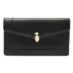 Black Leather Bvlgari Briefcase