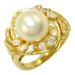 Gold Yellow Gold Mikimoto Ring