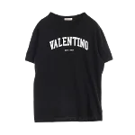 Black Cotton Valentino Top