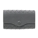 Black Leather Bottega Veneta Key Holder